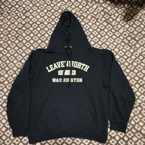Leavenworth Black Hoodie Sweater